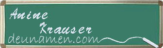 Anine Krauser Visitenkarte